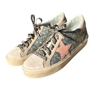 ShuShop ShuShop Reba Sneaker Sparkling Star Glitter Sneakers size 8.5